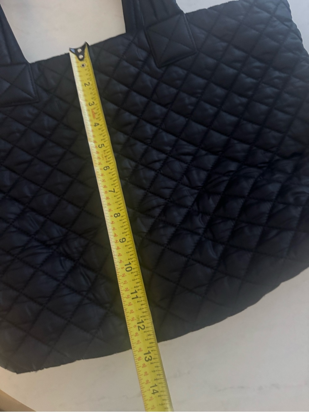 MZ Wallace Quilted Black Tote with Padded Handles - Picture 8 of 12